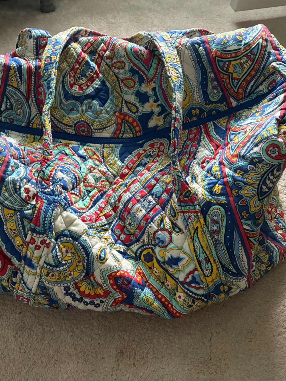 Retired Vera Bradley Paisley print duffel